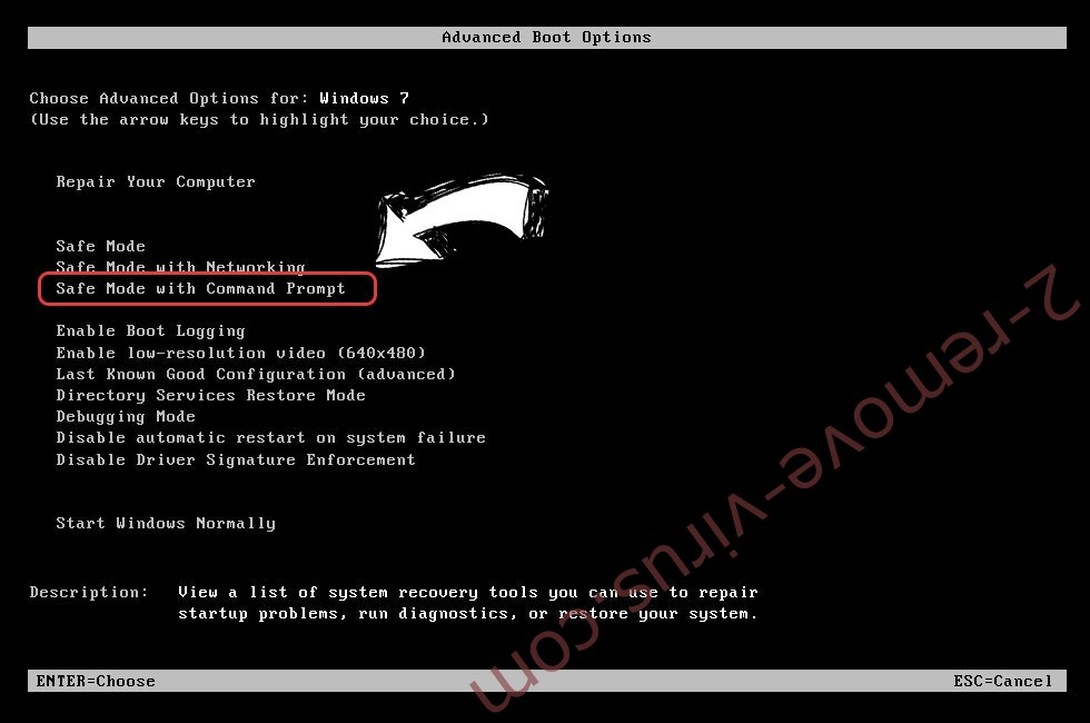 Windows boot menu - command prompt