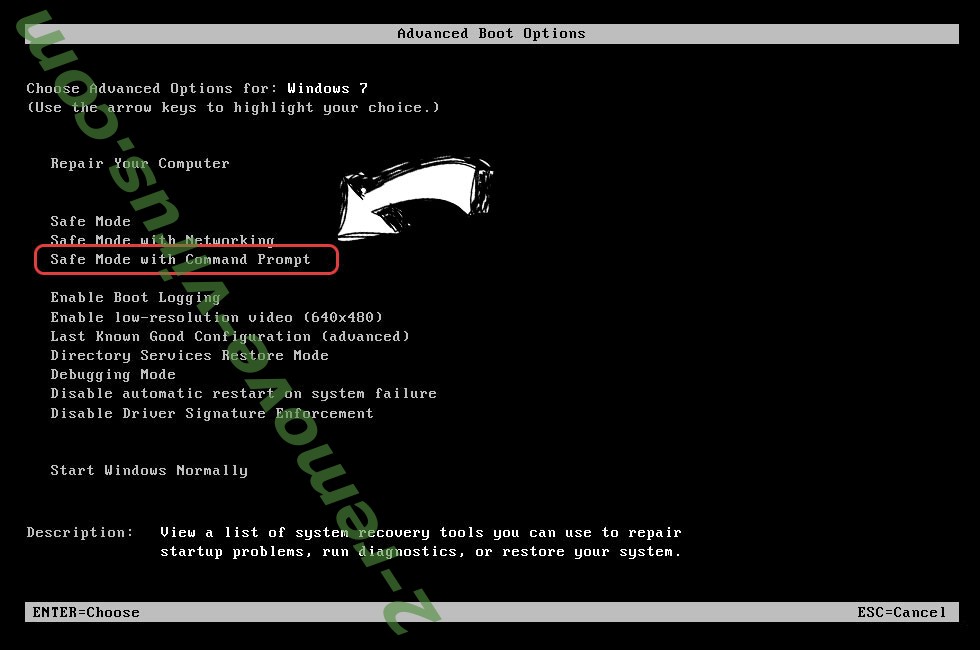 Windows boot menu - command prompt