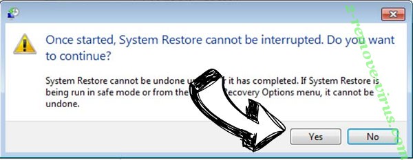 RevengeRAT virus removal - restore message