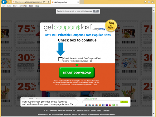 Poista GetCouponsFast Toolbar