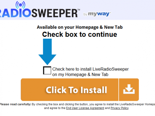 LiveRadioSweeper Toolbar poisto