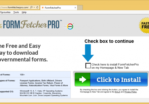 Poista FormFetcherPro Toolbar