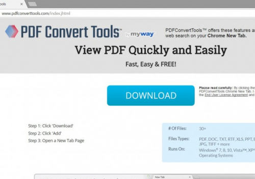 Poista PDF Convert Tools Toolbar