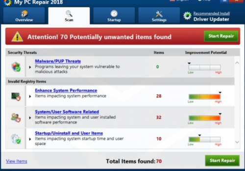 Távolítsa el a My Pc Repair 2018
