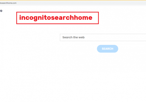Rimuovere incognitosearchhome virus