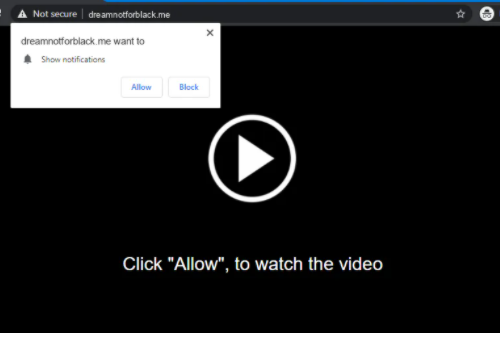 Rimuovere Dreamnotforblack.me pop-up ads