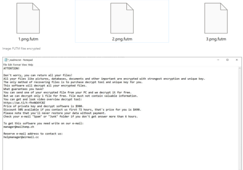 Odstranit FUTM ransomware