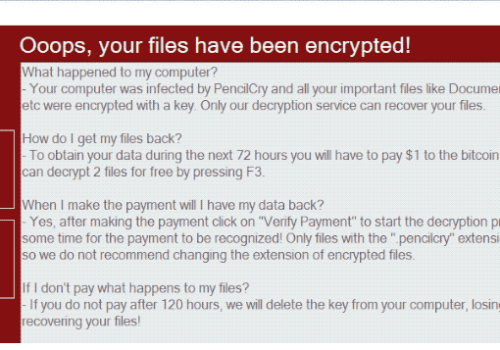 Odstranit PencilCry Ransomware