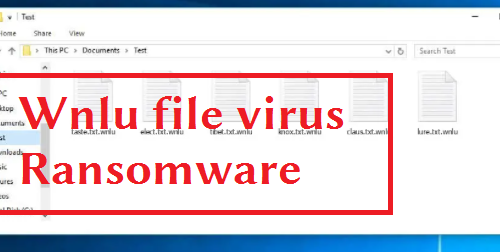 Fjerne Wnlu file virus Ransomware