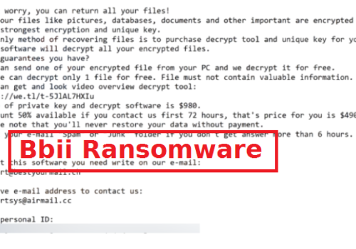 Αφαιρέστε Bbii Ransomware και ξεκλειδώστε . Μπάμπι