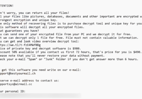 Αφαιρώ Lloo Ransomware