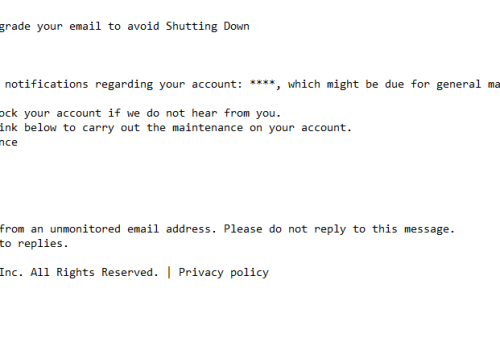 Τι είναι η Last Warning: Upgrade your email to avoid Shutting Down απάτη μέσω ηλεκτρονικού ταχυδρομείου