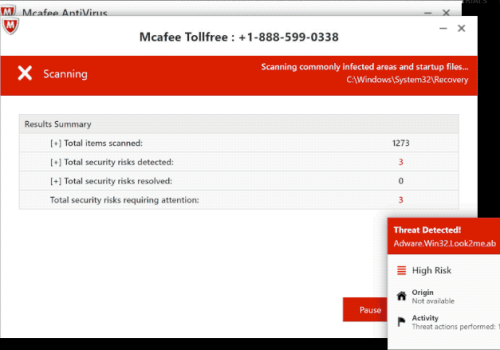 Wie man betrügerisches Pop-up entfernt McAfee Tollfree