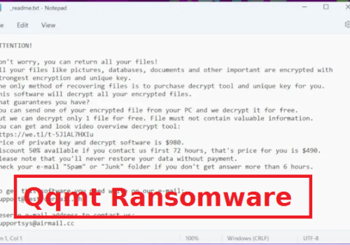 Αφαιρέστε Qqmt Ransomware και ξεκλειδώστε . Ιός αρχείου Qqmt