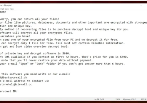 Πώς να αφαιρέσετε Eemv Ransomware