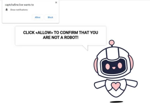 Wie man anhält Captchafine.live ads