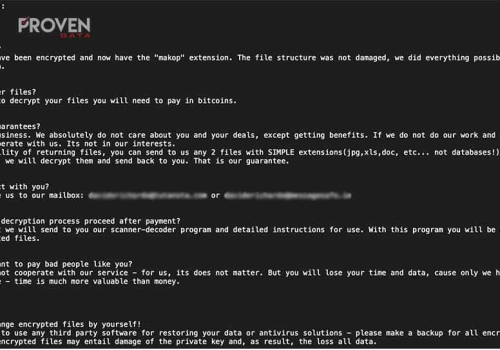 Αφαιρώ Stolen (Makop) Ransomware