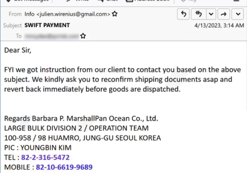 Reconfirm Shipping Documents Email Scam – Was müssen Sie wissen?