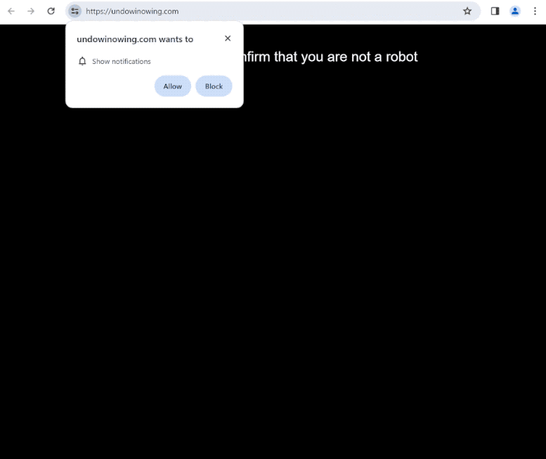 Jak zastavit undowinowing.com oznámení